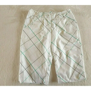 Nike Womens Golf Shorts Size 2 White Bermuda
